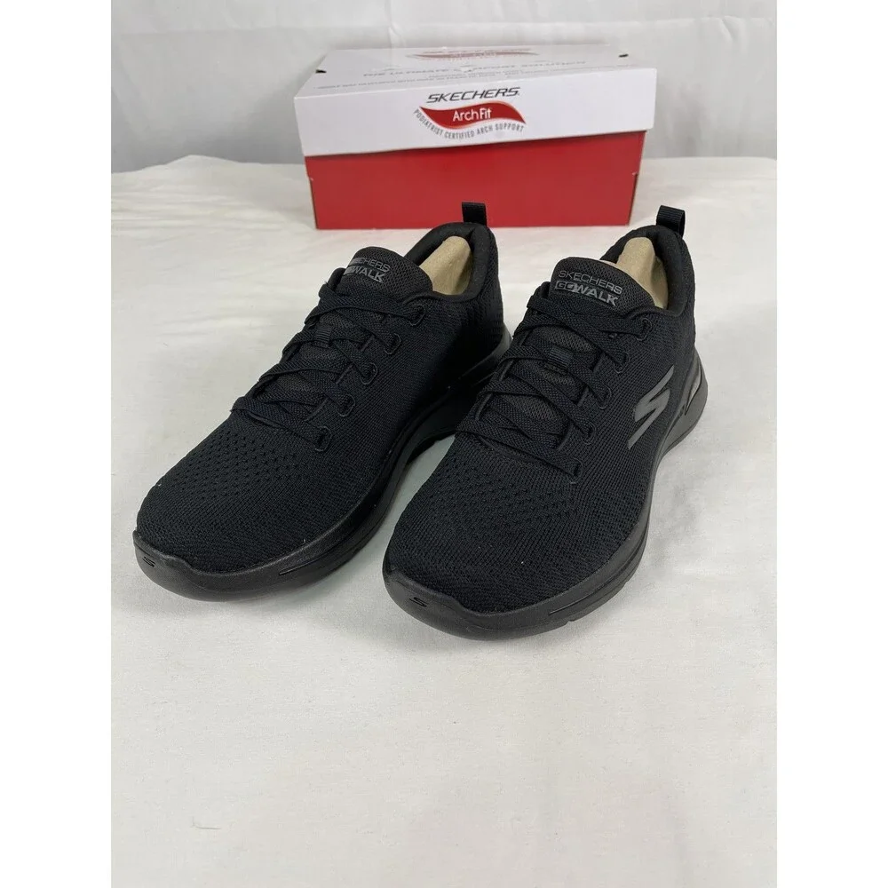Skechers GO WALK Arch Fit Grand Select Athletic Shoes Men's 7.5 Black 216126 BBK